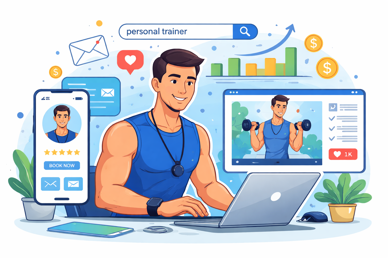 Digital Marketing for Personal Trainers: Turn Searches Into Paying Clients